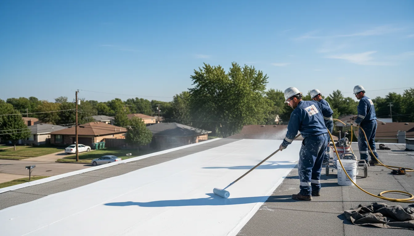 Commercial roof coating in West Roxbury, MA near me